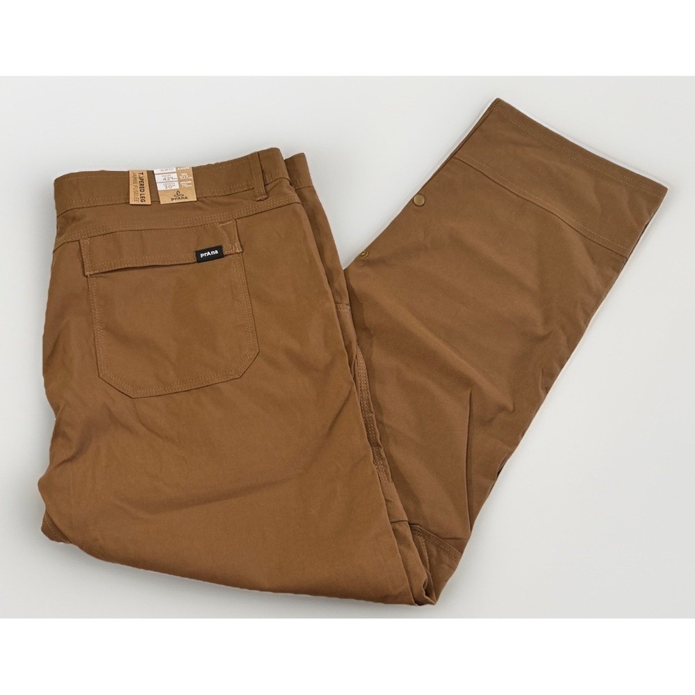 NWT Mens‎ Prana Zion II Slim Fit Chino Pants Nylon Stretch 42 42x30 Convertible